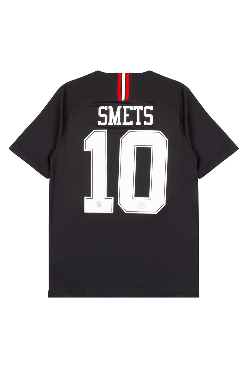 Smets Paris Saint-Germain Collaboration Release Jersey training jacket white black T shirt fifa