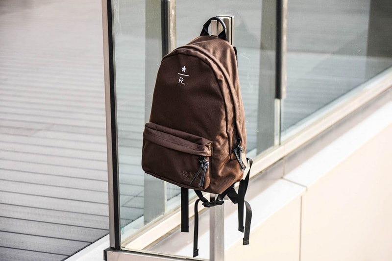 Starbucks Reserve Roastery x BEAMS Travel Goods collection collaboration accessories backpack key chain fob drop slippers graphpaper tee shirt release date info april 25 2019