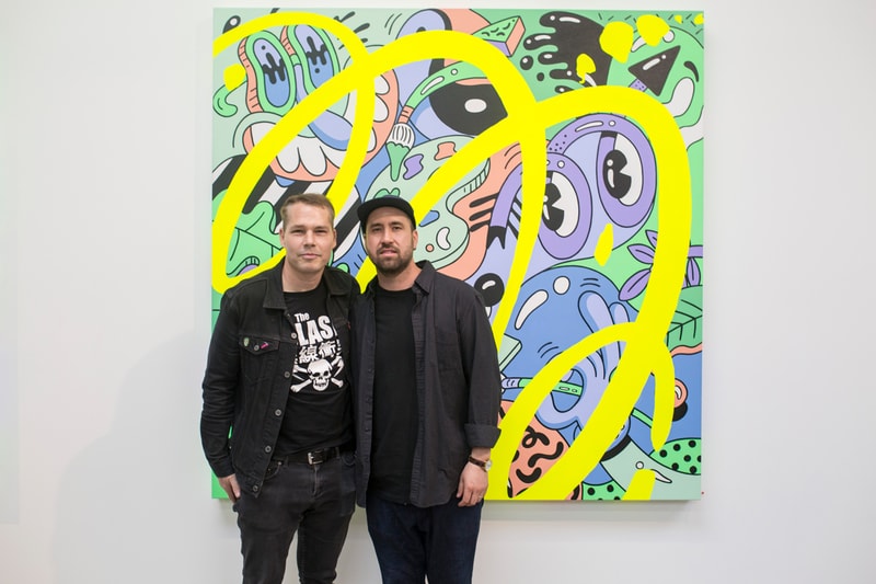steven harrington magic hour exhibition recap nike air force one cortez blazer paintings artworks sculptures installations 