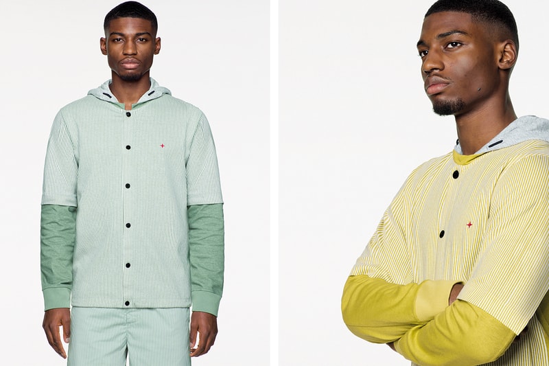 Stone Island Marina Spring/Summer 2019 Collection lookbook italian sportswear brand beach wear casual sports horizontal vertical stripes garment dyed cardigan cotton jersey ss'019 ss19 