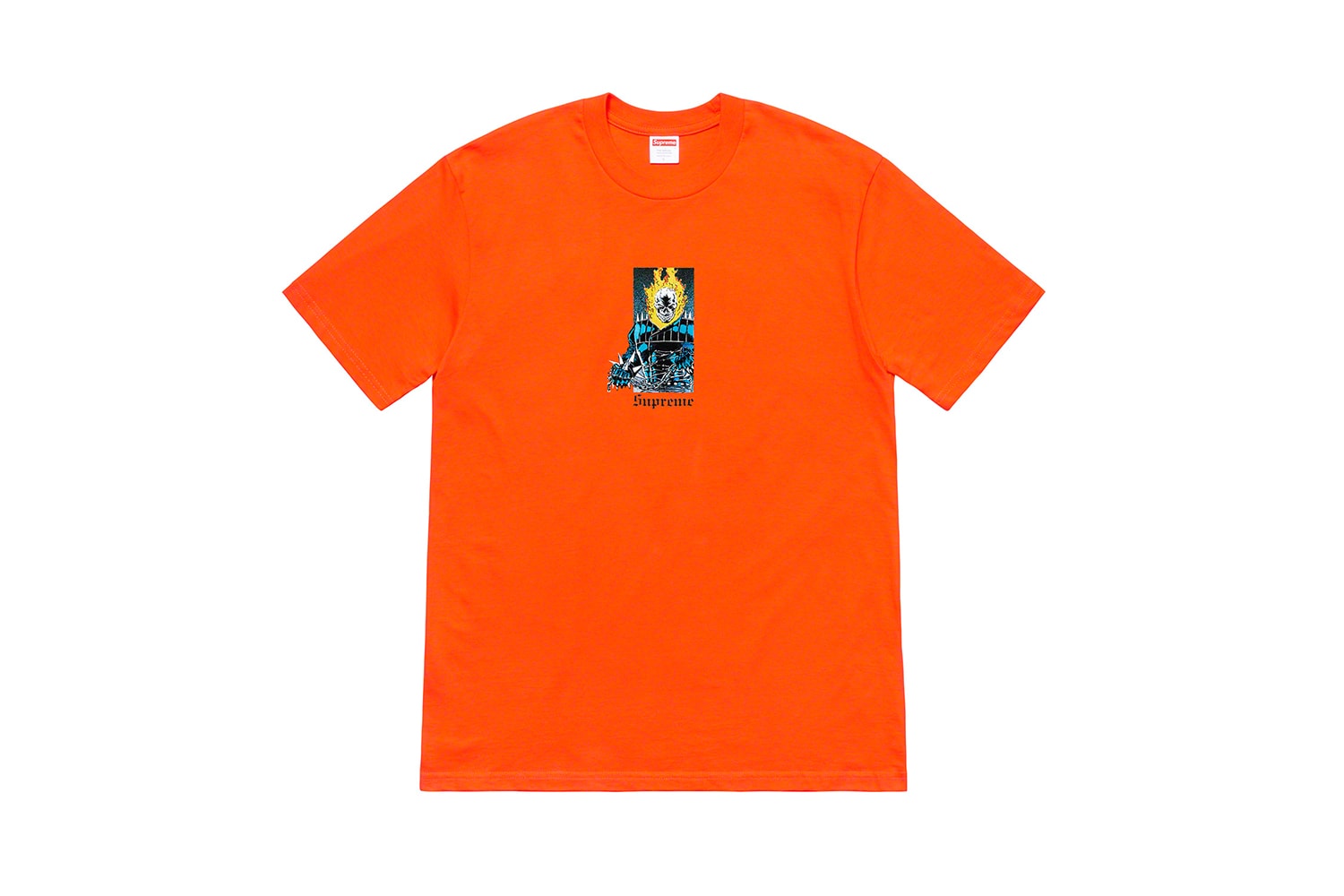 Supreme Spring 2019 Nine T Shirts Release Salvador Dali Justin Jirad Marvel Ghost Rider new York tee shirts graphics art prints keyboard cupid Meissen Cupid Figurines