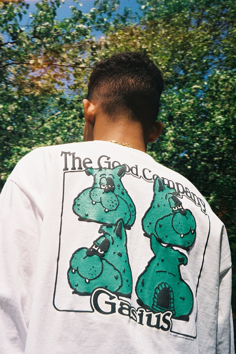 The Good Company x Gasius Russell Maurice Collaboration Capsule Collection Spring Summer 2019 SS19 Long Sleeve T-Shirt Hoodie Incense Chamber Burner Accessory Apparel Drop Release Information Evan Barco Model 97allen.com