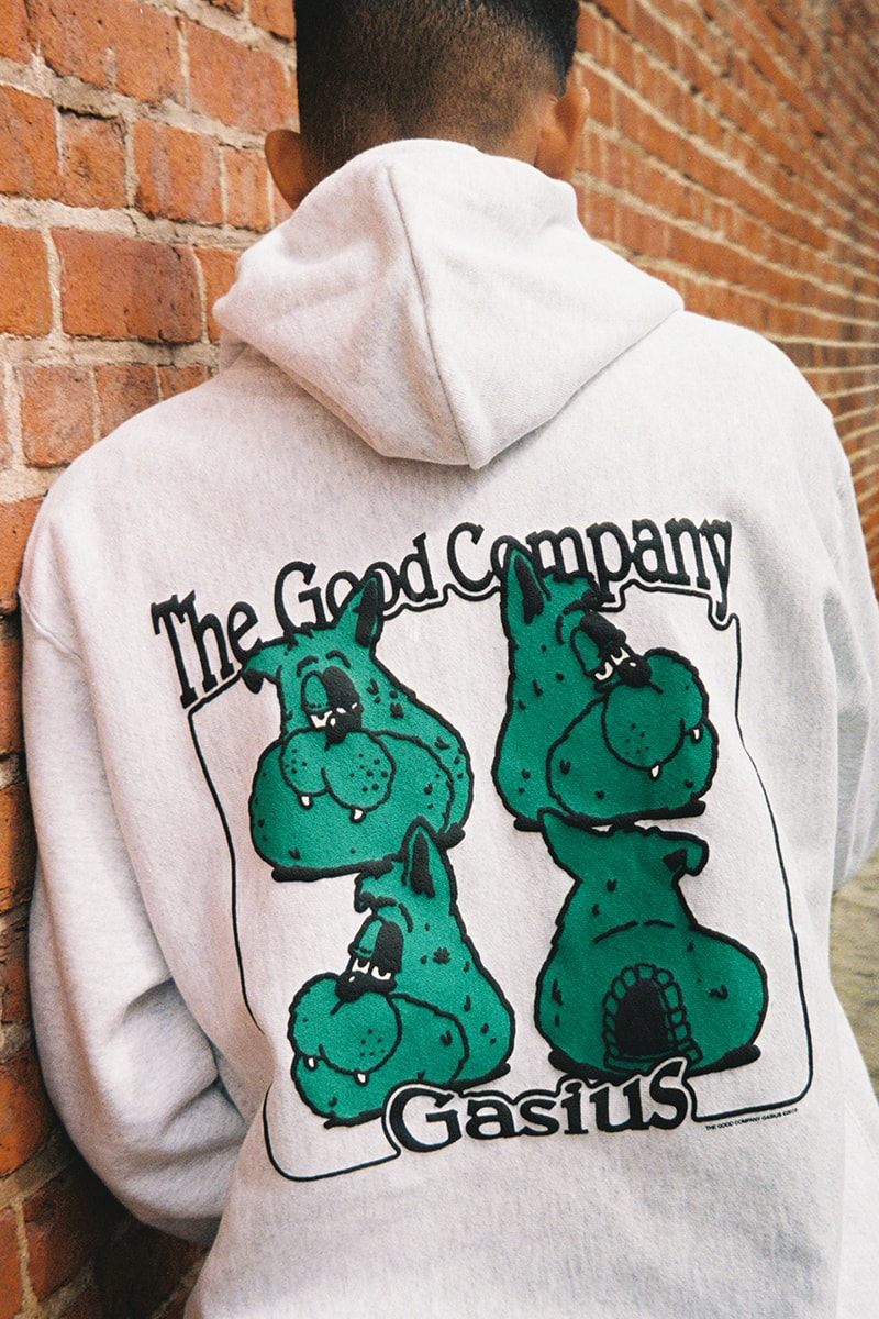 The Good Company x Gasius Russell Maurice Collaboration Capsule Collection Spring Summer 2019 SS19 Long Sleeve T-Shirt Hoodie Incense Chamber Burner Accessory Apparel Drop Release Information Evan Barco Model 97allen.com