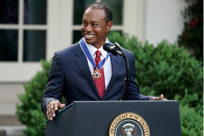 Tiger Woods Receiving Presidential Medal of Freedom president donald trump golf nike golfing masters