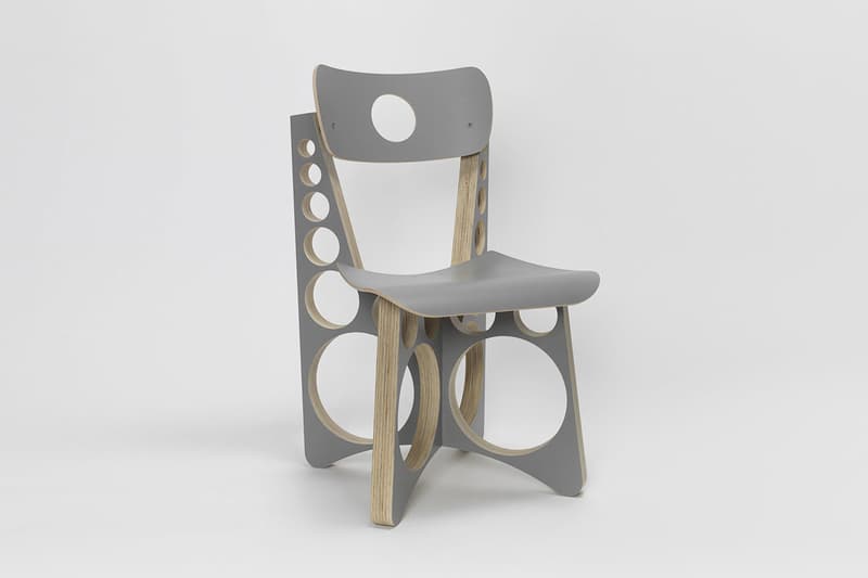 Tom Sachs 'Shop Chair' in Grey Maple & Plywood wood seat release date drop info buy painted