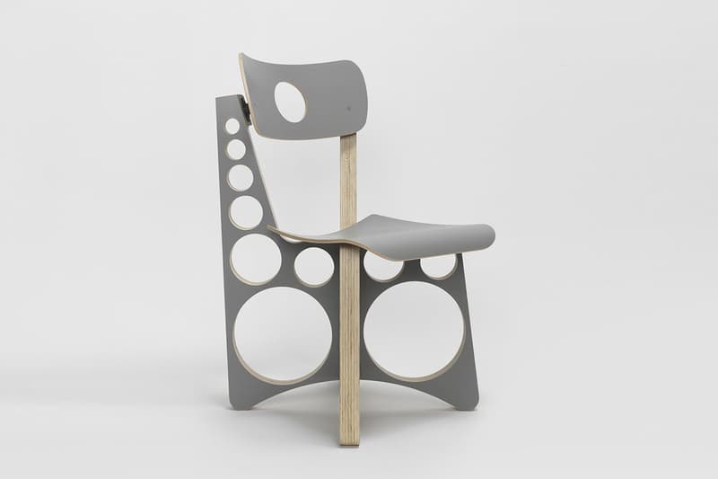 Tom Sachs 'Shop Chair' in Grey Maple & Plywood wood seat release date drop info buy painted