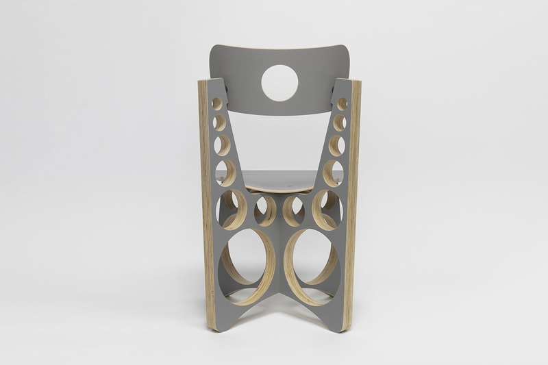 Tom Sachs 'Shop Chair' in Grey Maple & Plywood wood seat release date drop info buy painted
