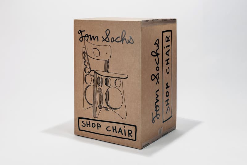 Tom Sachs 'Shop Chair' in Grey Maple & Plywood wood seat release date drop info buy painted