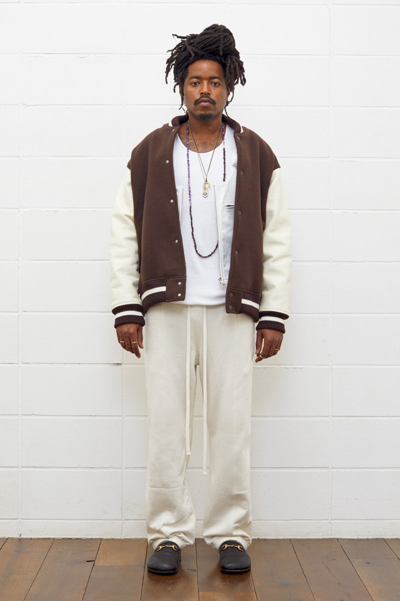 UNUSED Fall Winter 2019 Collection Lookbook japanese label imprint brand A$ap rocky coverchord casualwear menswear womenswear americana shearling varsity knits overcoats flannel shirting trousers pants bottoms shorts cinch 