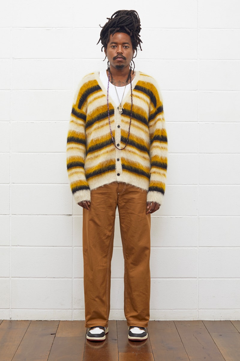 UNUSED Fall Winter 2019 Collection Lookbook japanese label imprint brand A$ap rocky coverchord casualwear menswear womenswear americana shearling varsity knits overcoats flannel shirting trousers pants bottoms shorts cinch 