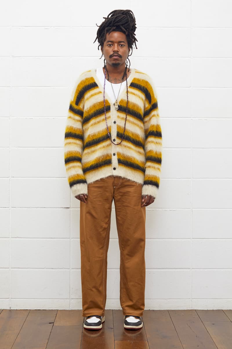 UNUSED Fall Winter 2019 Collection Lookbook japanese label imprint brand A$ap rocky coverchord casualwear menswear womenswear americana shearling varsity knits overcoats flannel shirting trousers pants bottoms shorts cinch