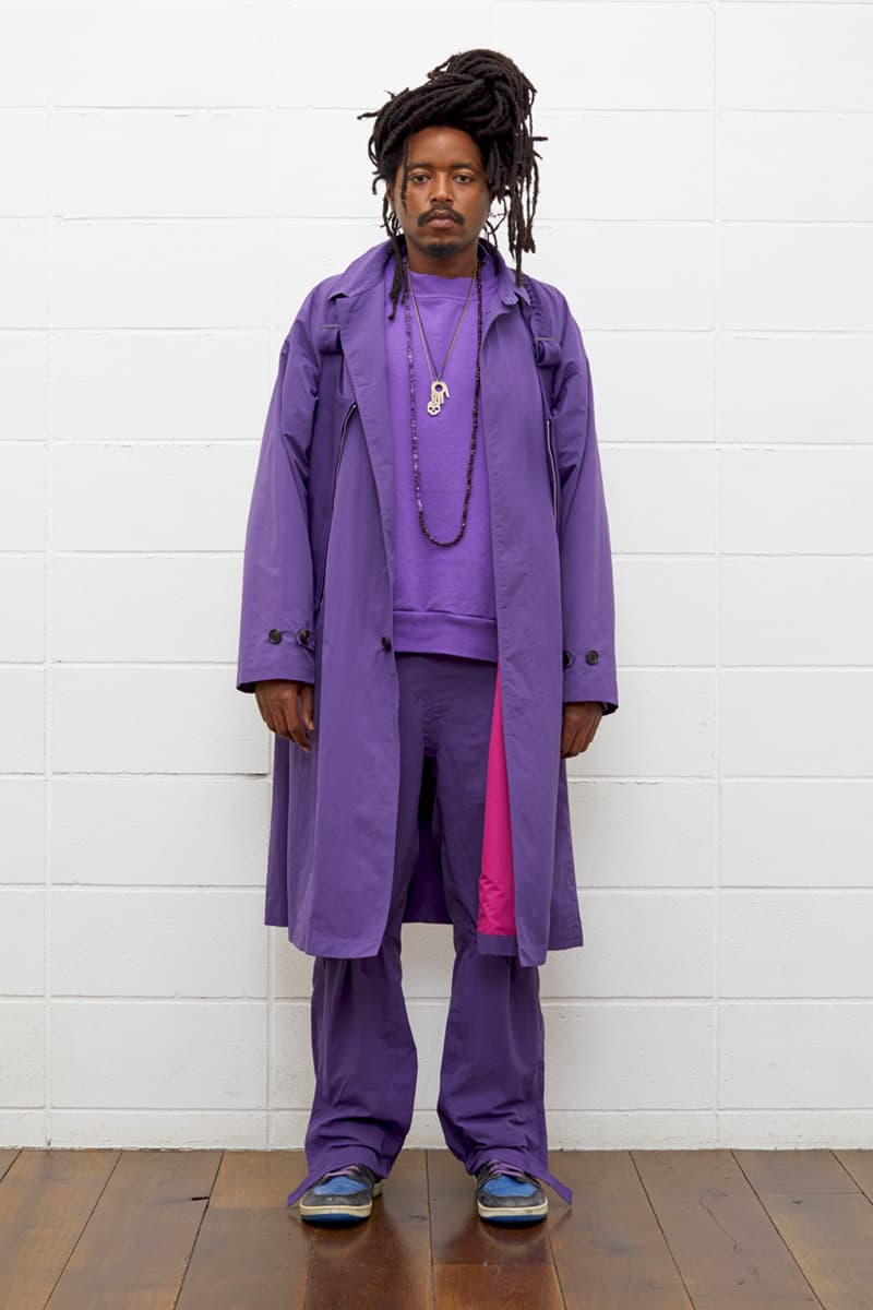 UNUSED Fall Winter 2019 Collection Lookbook japanese label imprint brand A$ap rocky coverchord casualwear menswear womenswear americana shearling varsity knits overcoats flannel shirting trousers pants bottoms shorts cinch
