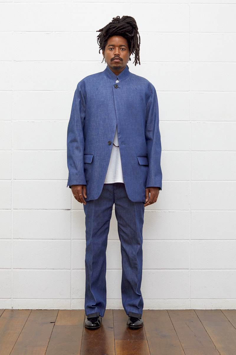 UNUSED Fall Winter 2019 Collection Lookbook japanese label imprint brand A$ap rocky coverchord casualwear menswear womenswear americana shearling varsity knits overcoats flannel shirting trousers pants bottoms shorts cinch 