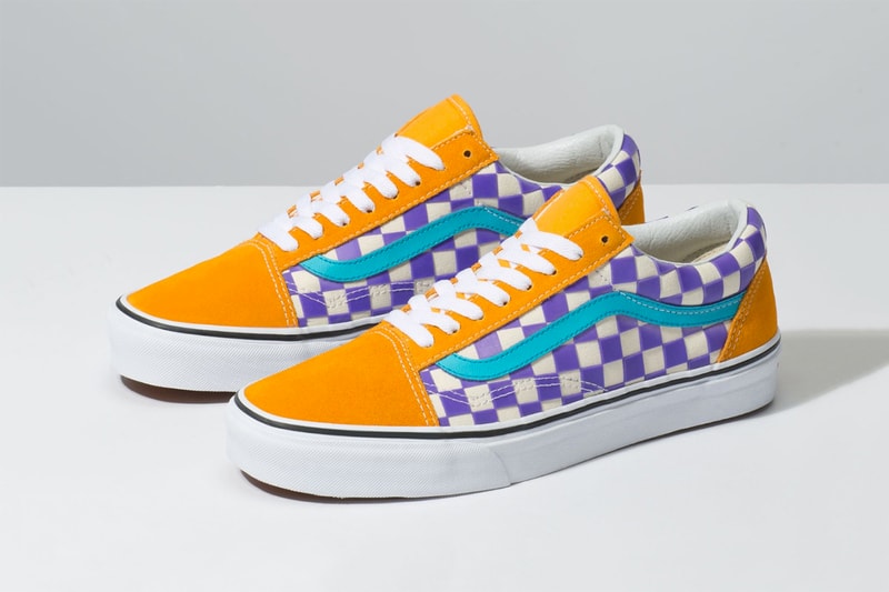 Vans Thermochrome Color changing shifting temperature heat sensitive checkerboard slip on old skool purple pink light blue orange release details closer look buy purchase cop where to how
