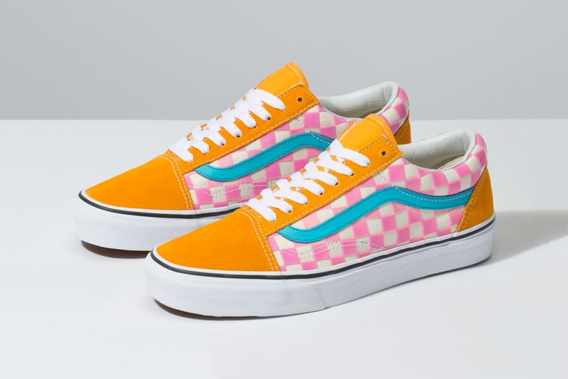 Vans Thermochrome Color changing shifting temperature heat sensitive checkerboard slip on old skool purple pink light blue orange release details closer look buy purchase cop where to how