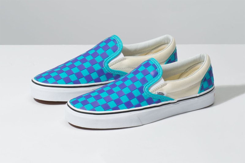 Vans Thermochrome Color changing shifting temperature heat sensitive checkerboard slip on old skool purple pink light blue orange release details closer look buy purchase cop where to how