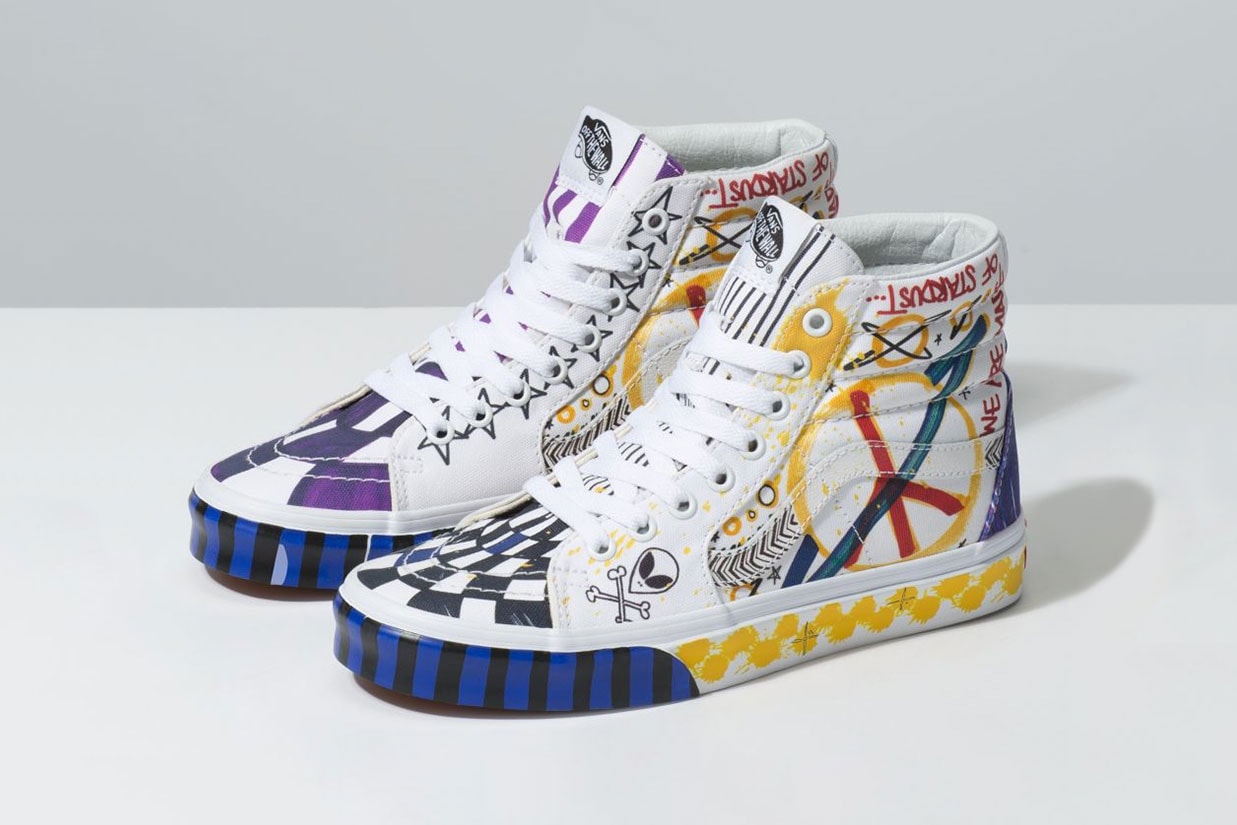 Vans Sk8-Hi & Authentic "Galactic Goddess" Pack release date drop info graphic print drawing