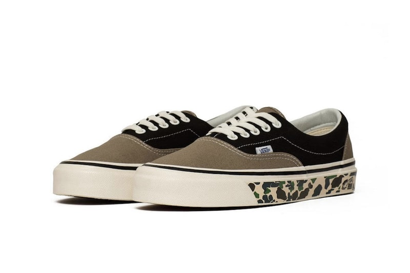 Vans UA Anaheim Factor Era 95 DX Camo Tape Camouflage Brown Black Canvas Upper Red License Plate Rear Sole Tab Spring Summer 2019 SS19 Checkerboard 