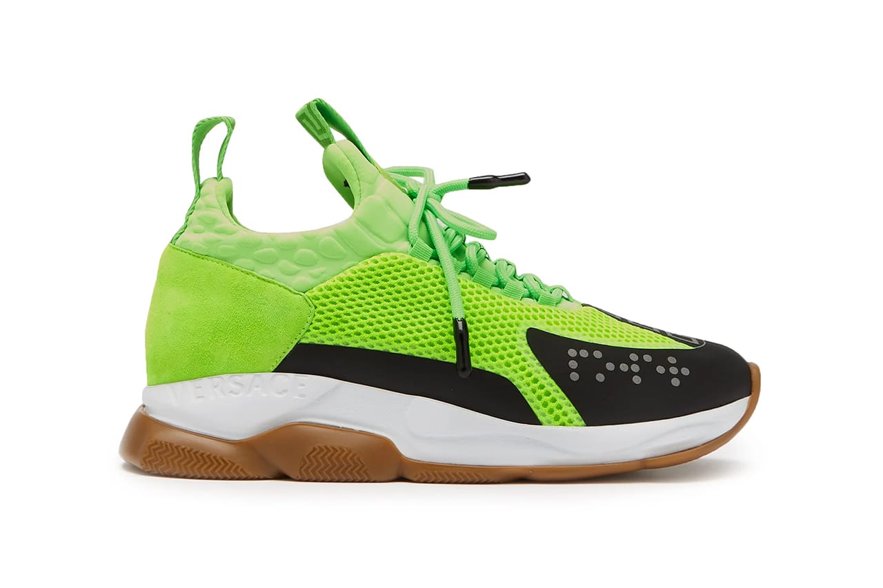 versace lime green shoes