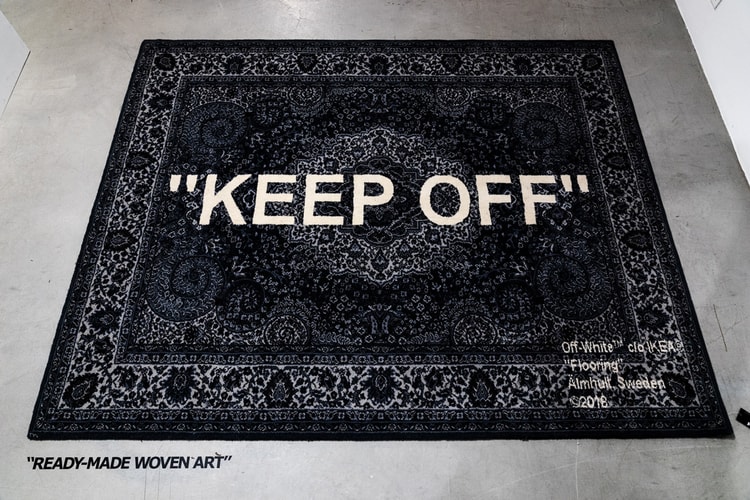You Can Now Order the Virgil Abloh x IKEA "KEEP OFF" Rug
