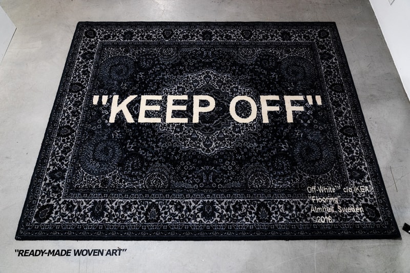 virgil abloh ikea keep off rug release details 