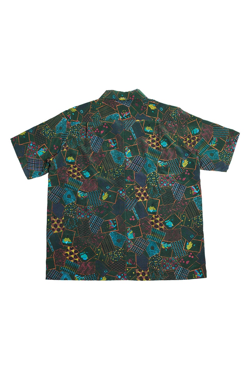 visvim spring summer 2019 ss19 free edge Hand-printed Hyakunin-Isshu shirt 0119105011025/grn japan hiroki nakamura price 15000 usd retail