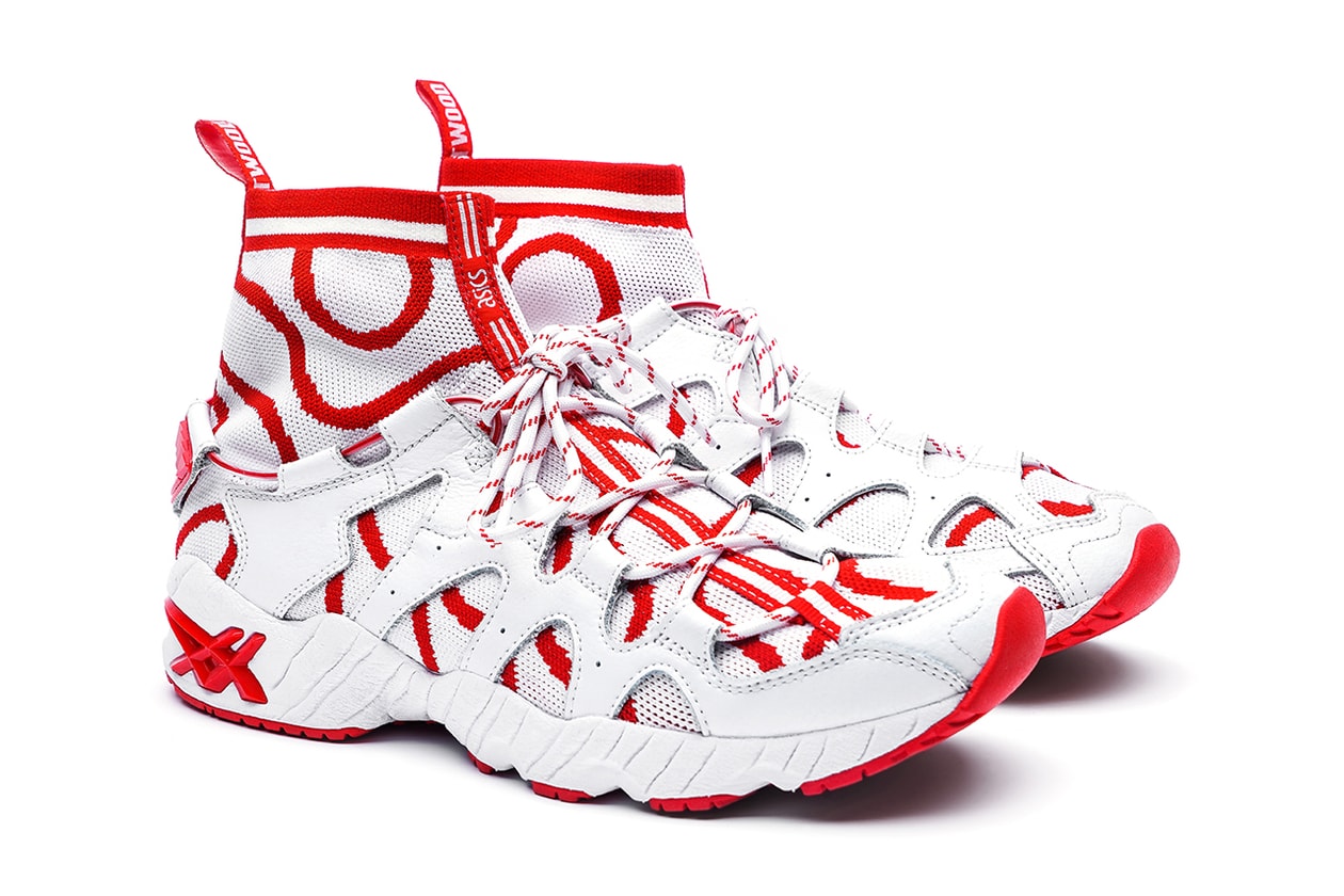 Vivienne Westwood ASICS GEL KAYANO GEL MAI KNIT 5 OG Squiggle Release Information White Red Collaboration Sneaker Details News First Look