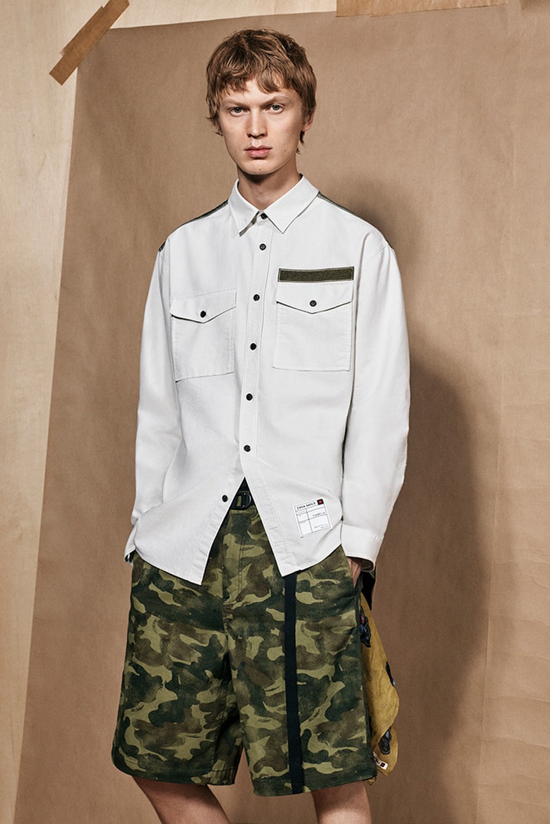 zara srpls collection 2 release spring summer 2019 lookbook mens camouflage military campaign