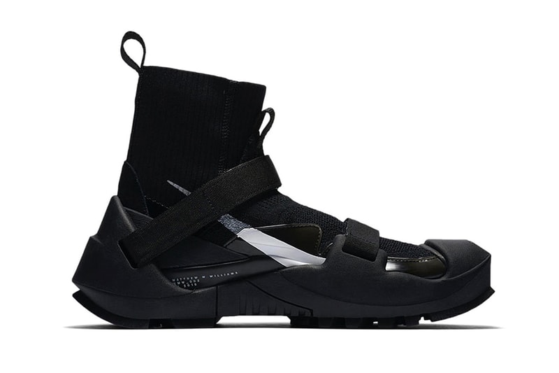 Matthew M Williams Nike Shoe Release First Look Drop Vibram Removable Sole Unit Cramp On Technical 1017 ALYX 9SM Designer Black Free Run 