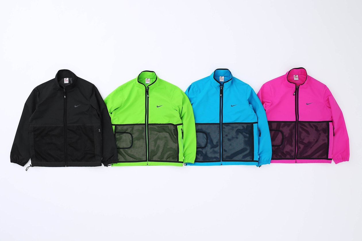 Supreme x Nike Poll Collaborations Poll Sneakers Apparel Air Force 1 Air Humara Air Tailwind IV Air Streak Spectrum Air More Uptempo Air Max 98 Air Foamposite 1  Flyknit Lunar 1 Destroyer Jacket Trail Running Jacket Dungarees Chore Jacket Tracksuit Sweatpants Sport Jacket Sport tracksuit bottoms Trackpants Sweatsuit Jumper