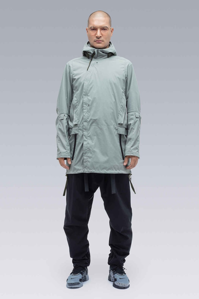 ACRONYM New Pieces Drop Collection Summer 2019 Errolson Hugh Designed Avant Guard Techwear GORE-TEX Windstopper Cape Closer Look