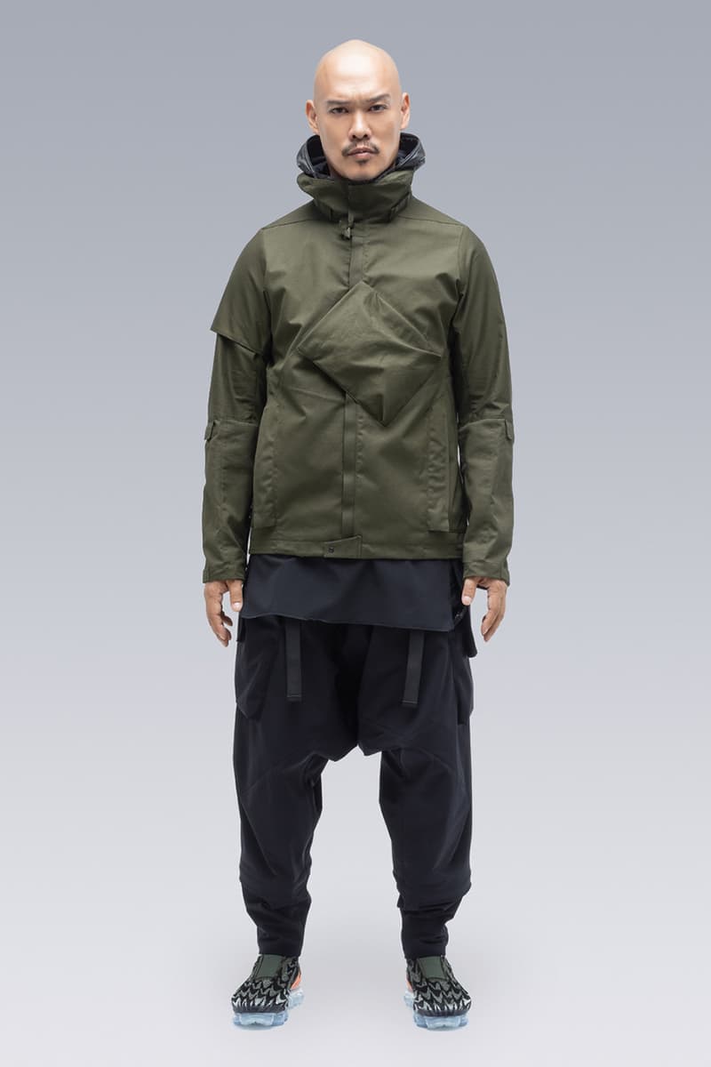 ACRONYM New Pieces Drop Collection Summer 2019 Errolson Hugh Designed Avant Guard Techwear GORE-TEX Windstopper Cape Closer Look