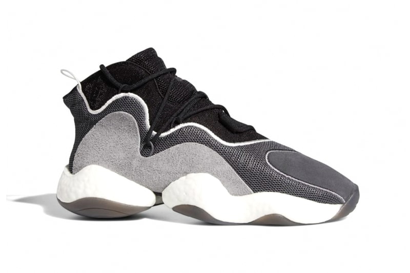 adidas Crazy BYW Core Black Grey Grey Three Cloud White Grey One Crystal White Release Info BD8013 BD8014