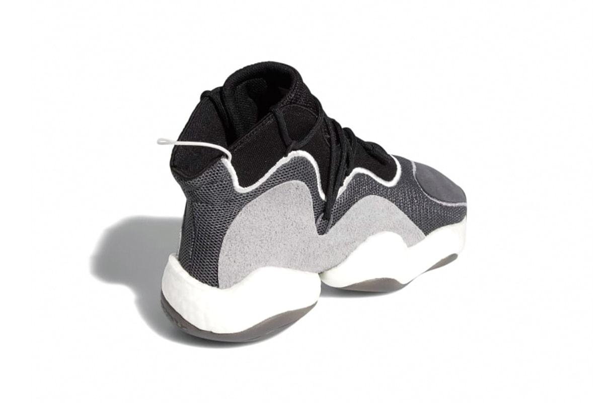 adidas Crazy BYW Core Black Grey Grey Three Cloud White Grey One Crystal White Release Info BD8013 BD8014
