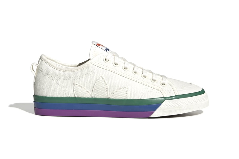 adidas Originals Nizza Pride Pack LGBTTQQIAAP Month Equality Sneaker Release Information Drop Date Cop June 1 Basketball Court Sneaker Players 1970s Retro