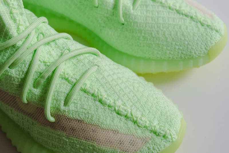 YEEZY BOOST 350 V2 "Glow-in-the-Dark" Closer Look kanye west three stripes