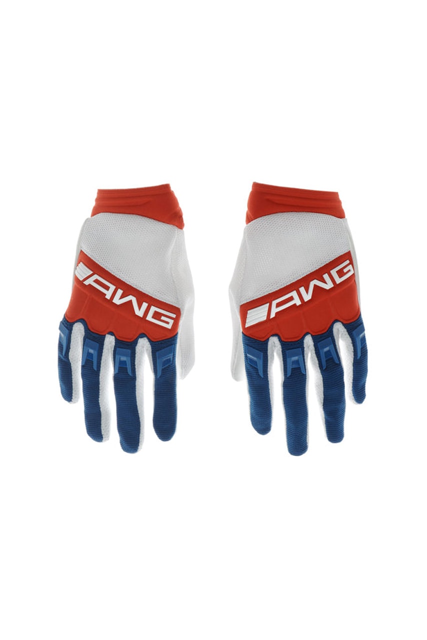 alexander wang fox x aw moto gloves spring 2019 black red white blue release 