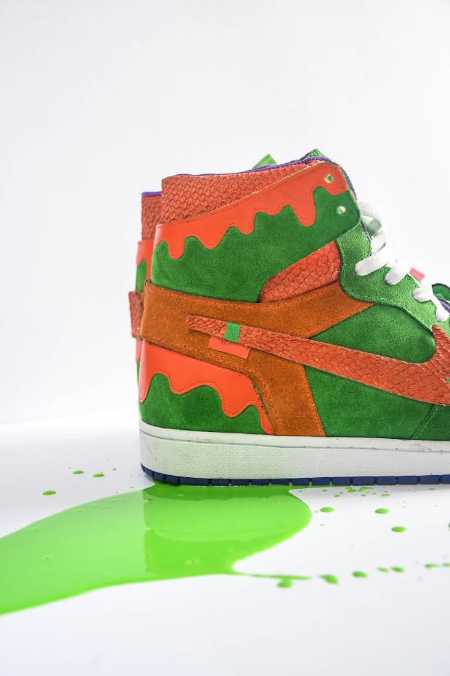 AMAC Customs Nickelodeon Slime Air Jordan 1 High