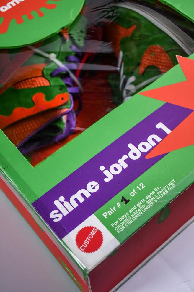 AMAC Customs Nickelodeon Slime Air Jordan 1 High