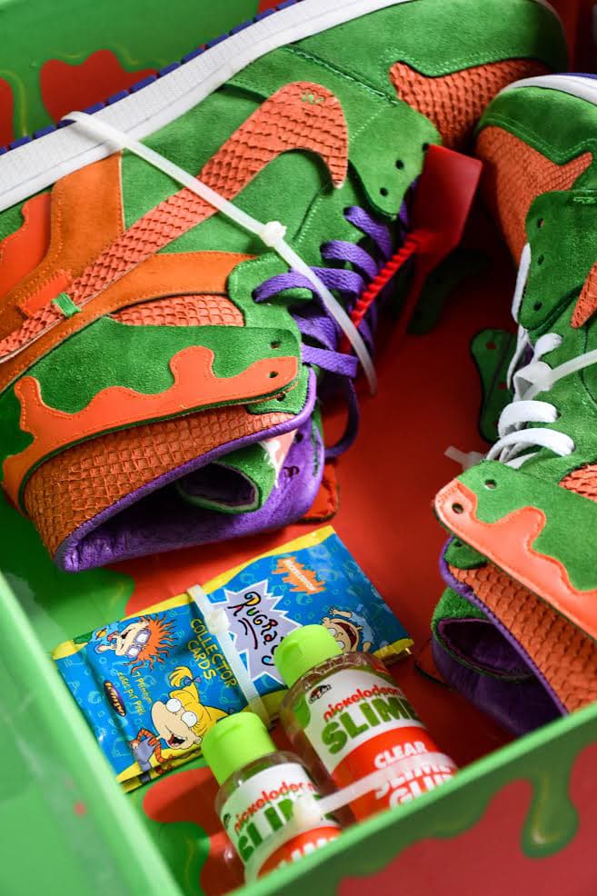 AMAC Customs Nickelodeon Slime Air Jordan 1 High