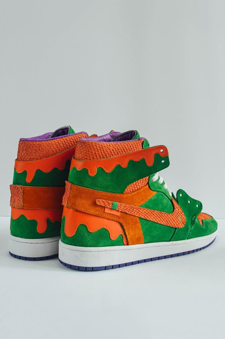 AMAC Customs Nickelodeon Slime Air Jordan 1 High