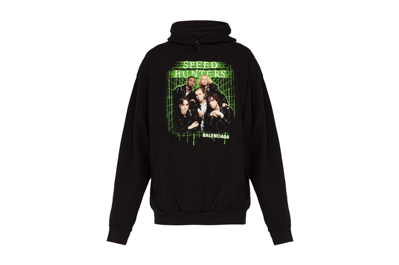 Balenciaga Speed Hunters Hooded Sweatshirt Release info drop date price 1310524 luxury street fashion demna gvasalia nostalgia 90s matrix boy band 