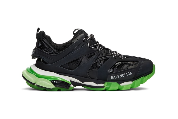 Balenciaga Drops Blacked-Out Track Sneaker With Neon Green Sole Unit