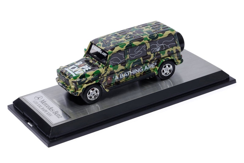 BAPE x SCHUCO BAPE XXV 25th Anniversary Mercedes toy cars collector item 1st camo print ape head a bathing ape