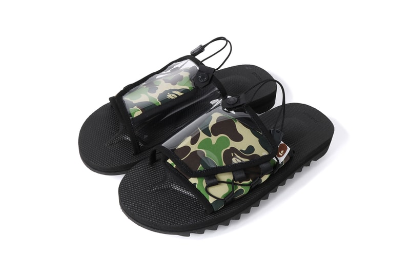 BAPE x Suicoke DAO and MOTO-2 Sandals Western Drop north america kith haven web store may 18 2019 date info release colorways black white red first camouflage ape head