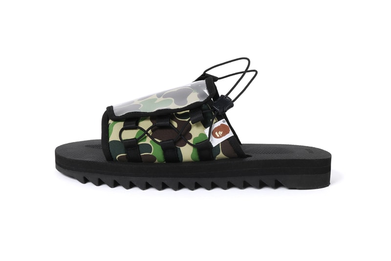 BAPE x Suicoke DAO and MOTO-2 Sandals Western Drop north america kith haven web store may 18 2019 date info release colorways black white red first camouflage ape head