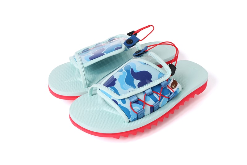 BAPE x Suicoke DAO and MOTO-2 Sandals Western Drop north america kith haven web store may 18 2019 date info release colorways black white red first camouflage ape head