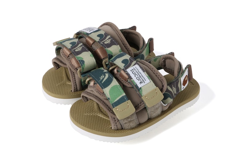 BAPE x Suicoke DAO and MOTO-2 Sandals Western Drop north america kith haven web store may 18 2019 date info release colorways black white red first camouflage ape head