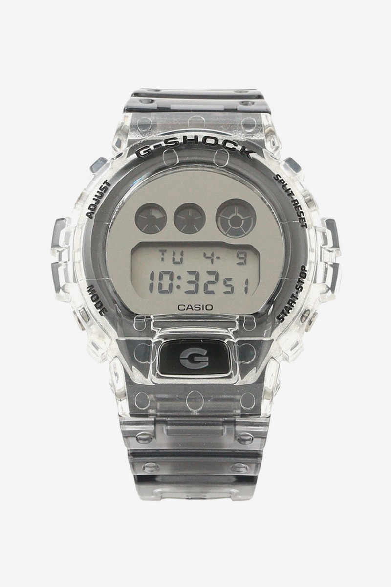 Beams x Casio G-Shock Clear Skeleton Release DW-5600SK DW-6900SK Japan Watches digital clocks time keeping lume glow retailer  
