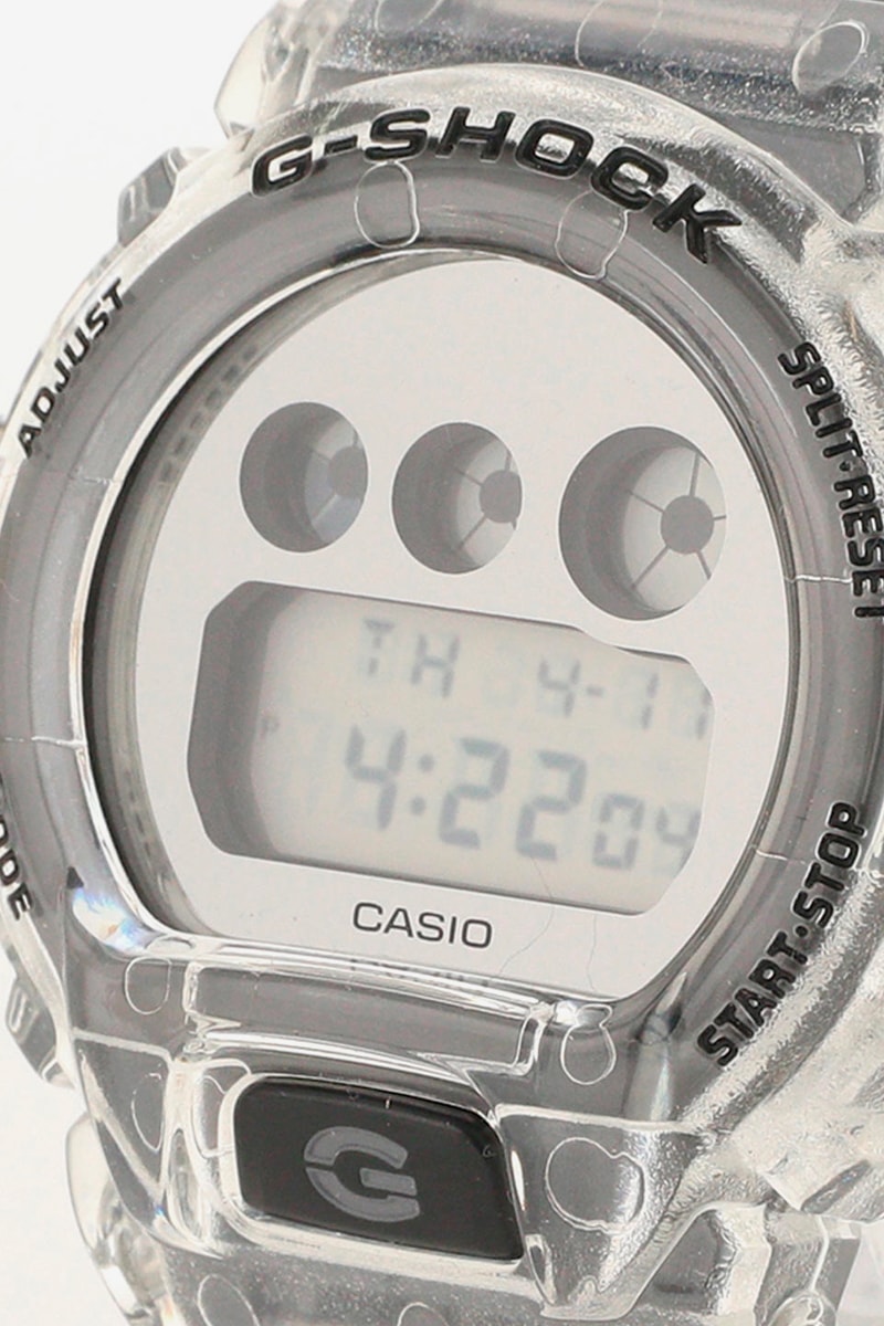 Beams x Casio G-Shock Clear Skeleton Release DW-5600SK DW-6900SK Japan Watches digital clocks time keeping lume glow retailer  